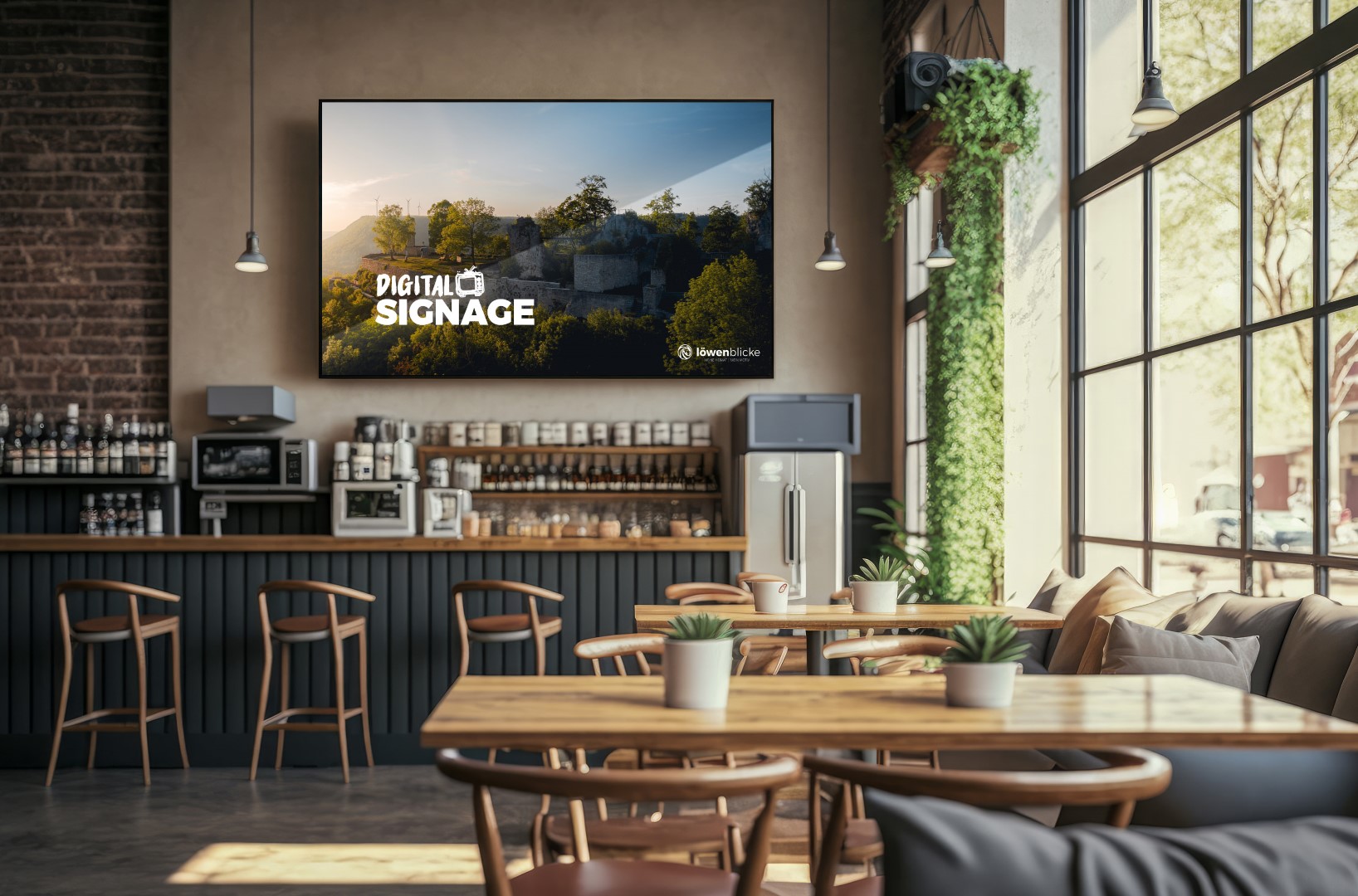 Digital Signage im Restaurant und Café